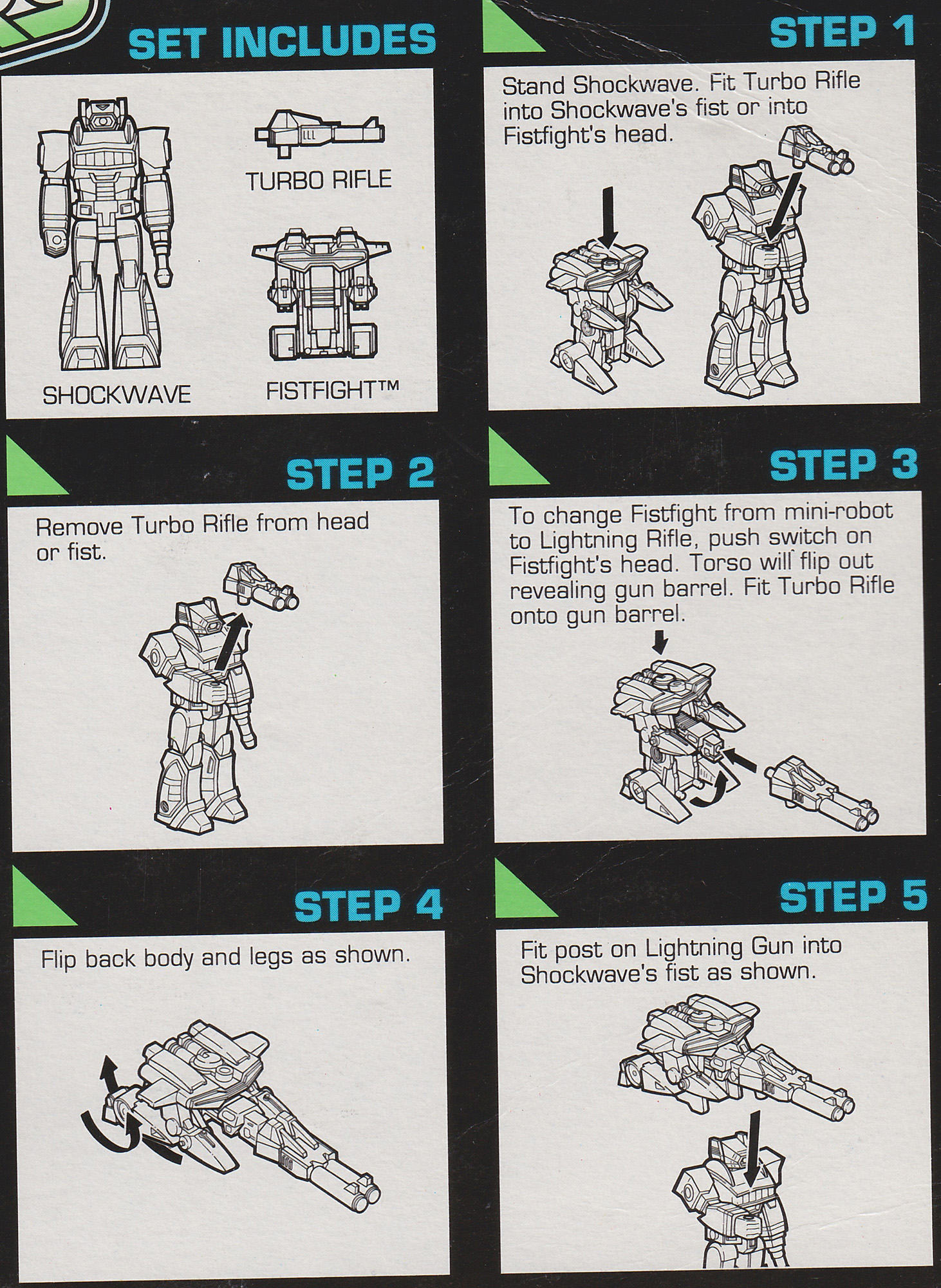 Action Masters Shockwave with Fistfight (Transformers, G1, Decepticon